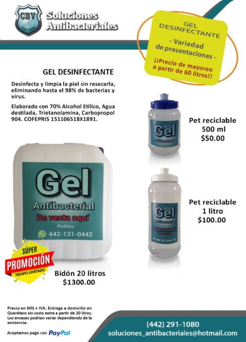 Gel Antibacterial